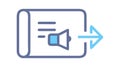 Document Announce & Share Icon, Information Transfer & Output, vector design Generative AI Royalty Free Stock Photo