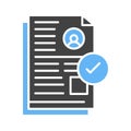 Document Approved Icon Image.