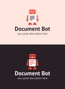 The document bot vector design i