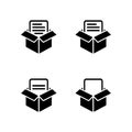 Document Box Business Storage Icons Royalty Free Stock Photo