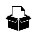 Document Box File Organizer Icon Royalty Free Stock Photo