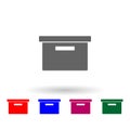 Document box multi color icon. Simple glyph, flat  of web icons for ui and ux, website or mobile application Royalty Free Stock Photo