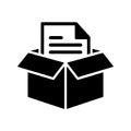 Document Box Office Storage Icon Royalty Free Stock Photo