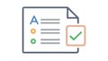 Document with checklist icon for tasks or completion , vector design Generative AI Royalty Free Stock Photo