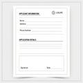 Document with a clean, minimalist design Royalty Free Stock Photo