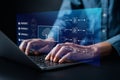 Document in Cloud computing Management System, online documentation database and process automation to efficiently manage files, Royalty Free Stock Photo