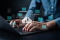 Document in Cloud computing Management System, online documentation database and process automation to efficiently manage files, Royalty Free Stock Photo