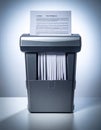 Confidential Document Destruction for Data Security Royalty Free Stock Photo
