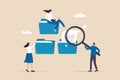 Document, content or research paper, documentation file folder storage, report or paperwork, search or file archive, office