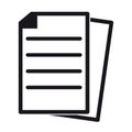 Document - Editable Vector Icon Royalty Free Stock Photo