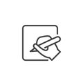 Document Editing line icon