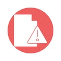 Document failure Vector icon which can easily modify or edit Royalty Free Stock Photo