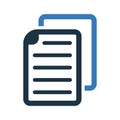 Document  file  copy-paste icon. Vector graphics Royalty Free Stock Photo