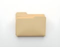 Document File Folder Isolated on White Background Royalty Free Stock Photo