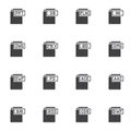 Document File Format vector icons set Royalty Free Stock Photo