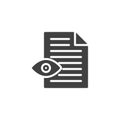 Document file security vector icon