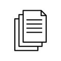 Document and files vector icon. Add file. Delete file icon. Office files and documents icon. EPS 10 illustration of isolated Royalty Free Stock Photo