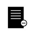 Document and files vector icon. Add file. Delete file icon. Office files and documents icon. EPS 10 illustration of isolated Royalty Free Stock Photo