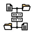 Document fill inside vector icon which can easily modify or edit