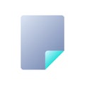 Document flat gradient two-color ui icon Royalty Free Stock Photo