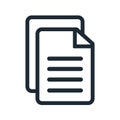 Document flat icon, file sign - vector