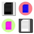Document. flat vector icon Royalty Free Stock Photo