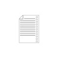 Document. flat vector icon Royalty Free Stock Photo