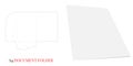 Document Folder Template A4. Vector with die cut layers. White, clear, blank, isolated Document Folder Royalty Free Stock Photo