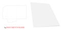 Document Folder Template A4. Vector with die cut layers. White, clear, blank, isolated Document Folder Royalty Free Stock Photo