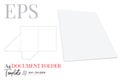 Document Folder A4 die cut template Royalty Free Stock Photo