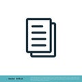 Document Form Icon Vector Logo Template Illustration Design. Vector EPS 10 Royalty Free Stock Photo