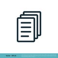 Document Form Icon Vector Logo Template Illustration Design. Vector EPS 10 Royalty Free Stock Photo