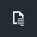Document text alignment,right side align icon. Royalty Free Stock Photo