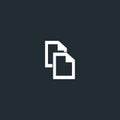 Document Copy Paste Icon with white margins.