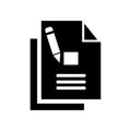 Document icon or logo isolated