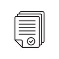 Document icon, Paper flat icon, File icon vector design