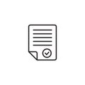 Document icon, Paper flat icon, File icon vector design