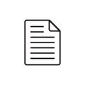 Document icon, Paper flat icon, File icon vector design