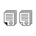 Document icon, Paper flat icon, File icon vector design
