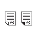 Document icon, Paper flat icon, File icon vector design
