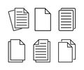 Document Icon Set, Flat Illustration Of File Copy, Vector Icon, Document Sign Symbol Ã¢â¬â Vector