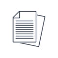 Document icon vector