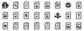 Document icons. Report, Checklist and Copy. Vector