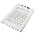Document isolated on white background