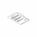 Document Isometric right view - Black Outline icon vector isometric