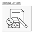 Document line icon