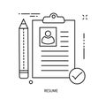Document line illustration icon
