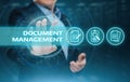 Document Management Data System Business Internet Technology Concept Royalty Free Stock Photo