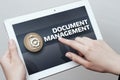 Document Management Data System Business Internet Technology Concept Royalty Free Stock Photo