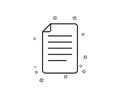 Document Management line icon. File sign. Vector Royalty Free Stock Photo